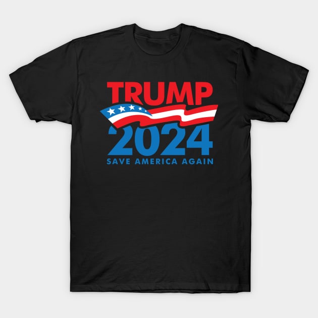 Save america again 2024 trump T-Shirt by Aldebaran